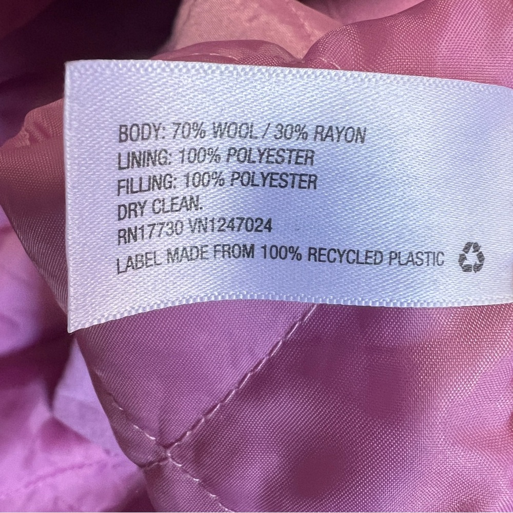 Isaac Mizrahi x Target Pink Toggle Hooded Wool Coat 2X - Picture 7 of 9